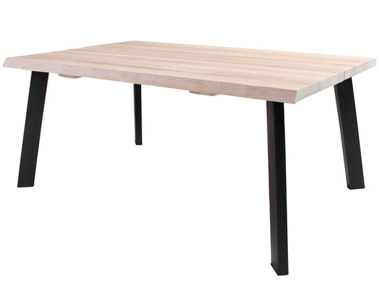 1 stk. Curve Bordplade, hvid olieret.