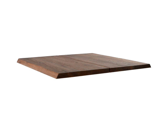 1 stk. Curve Bordplade, smoke/røg olieret.