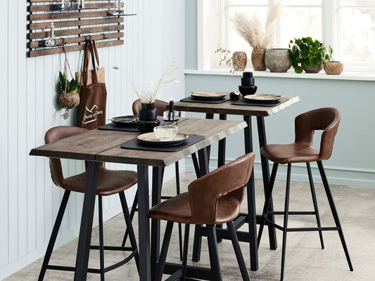 1 stk. Curve Bordplade, smoked/røg olieret.