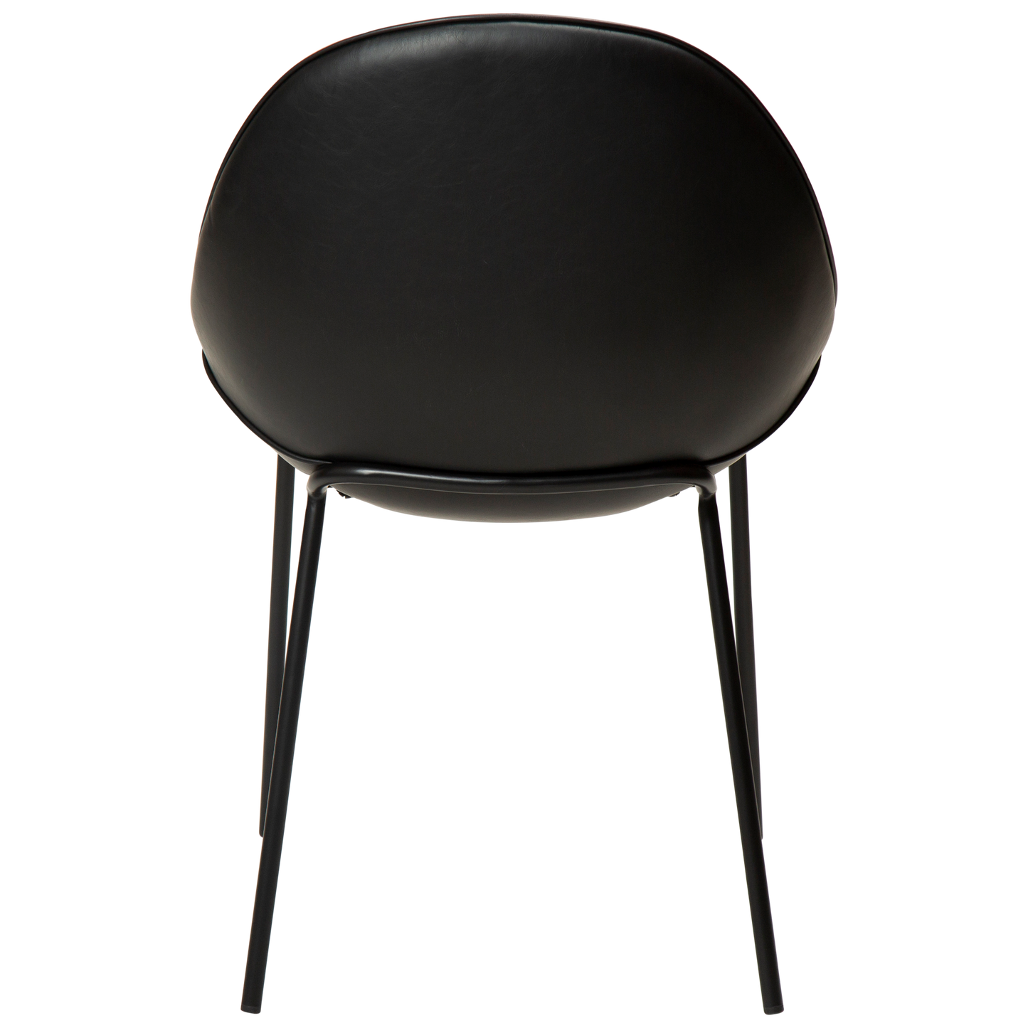 2 stk. ARCH Spisebordsstol sort kunstlæder, sort metal