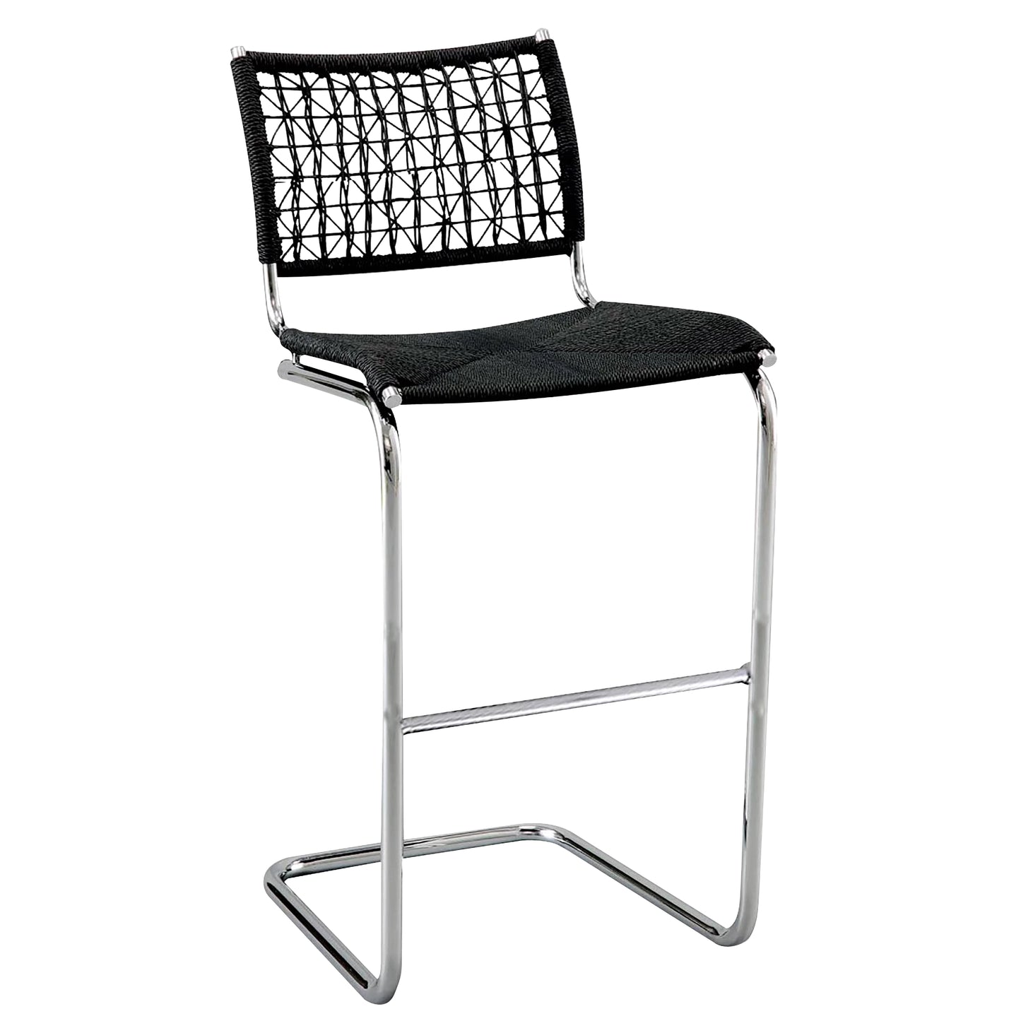 2 stk. BETA Counter Barstol Sort, krom stel