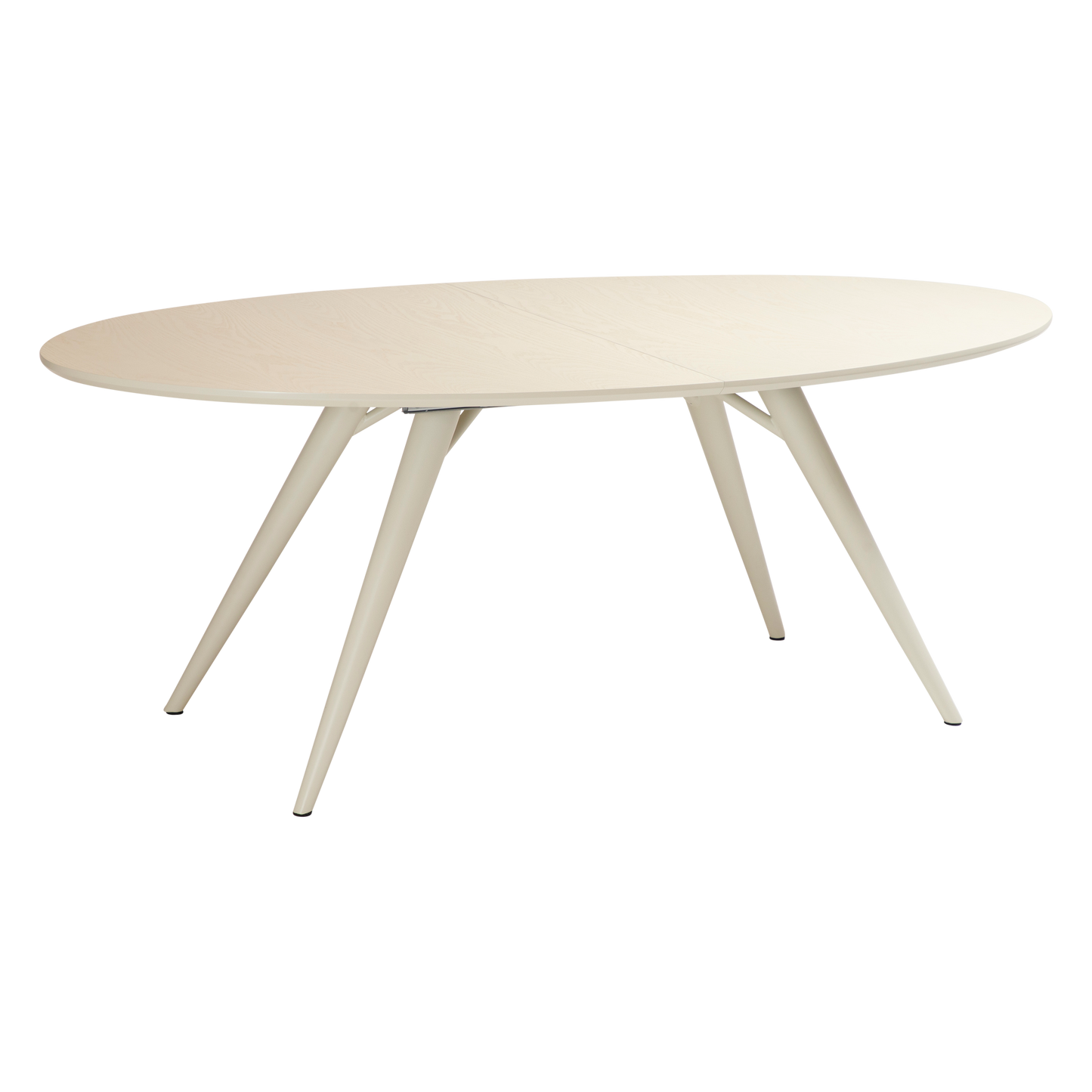 Bordben for ECLIPSE Bordplade "Oval", hvidmalet metal ben.