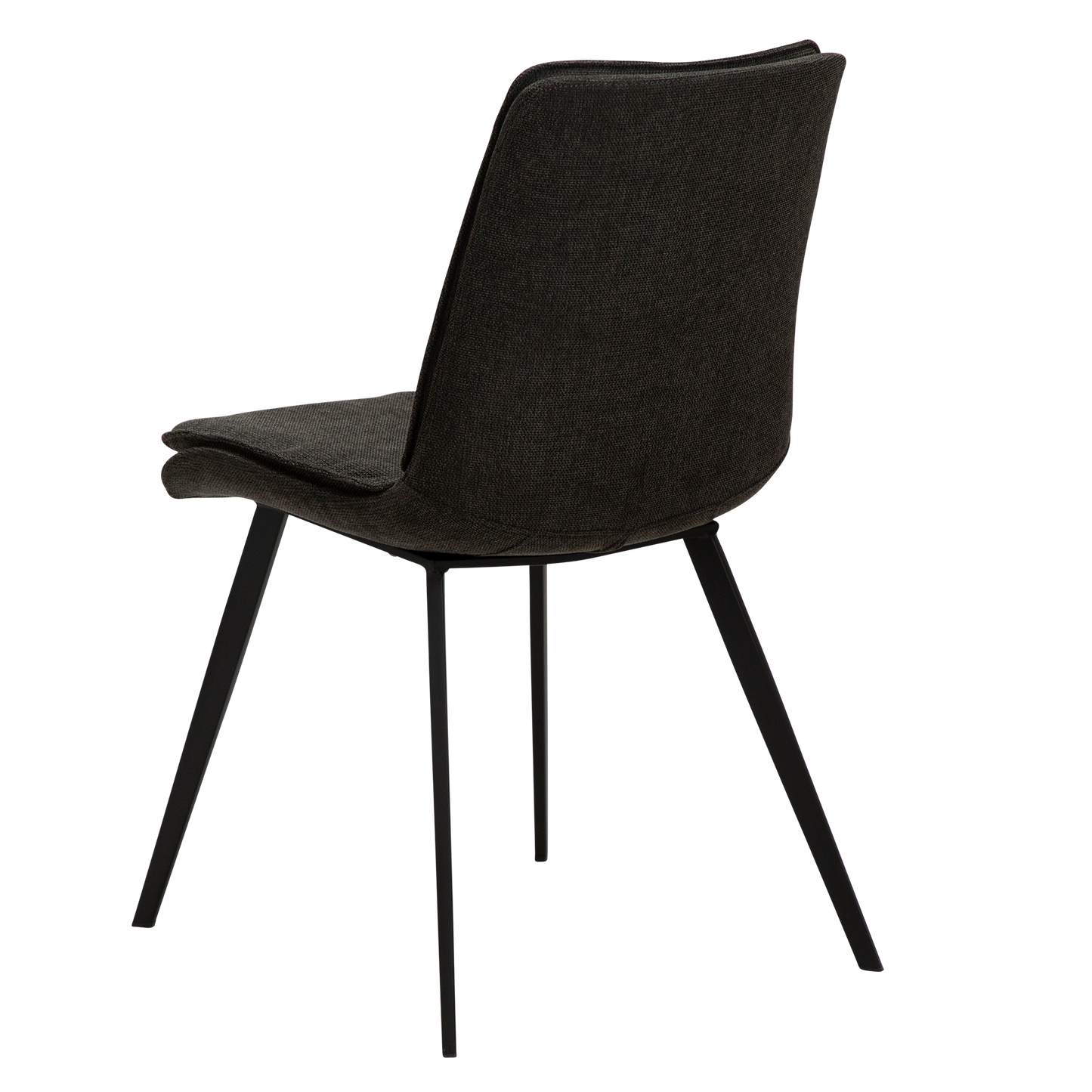 2 stk. FIERCE Stol sort stof, sort metal