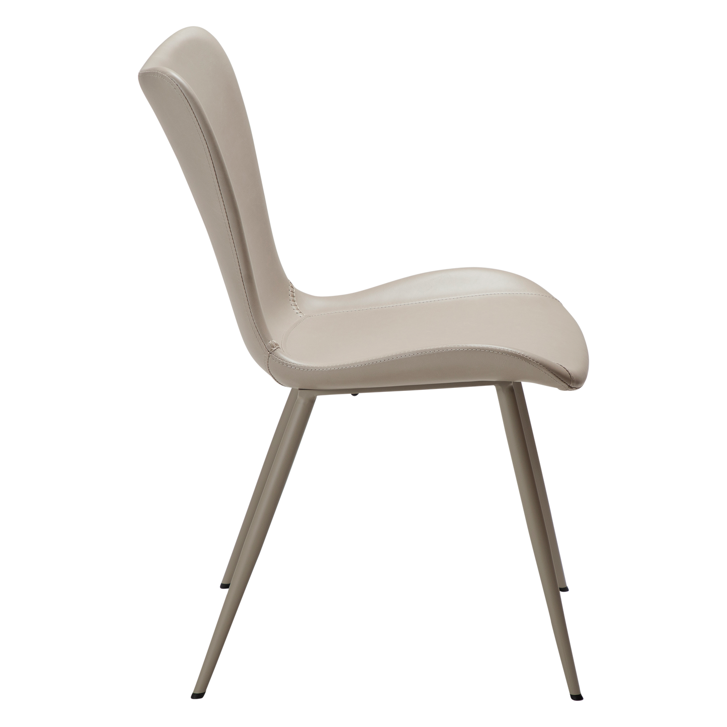 2 stk. MEDUSA Stole, lys beige kunstlæder, ben lys beige.