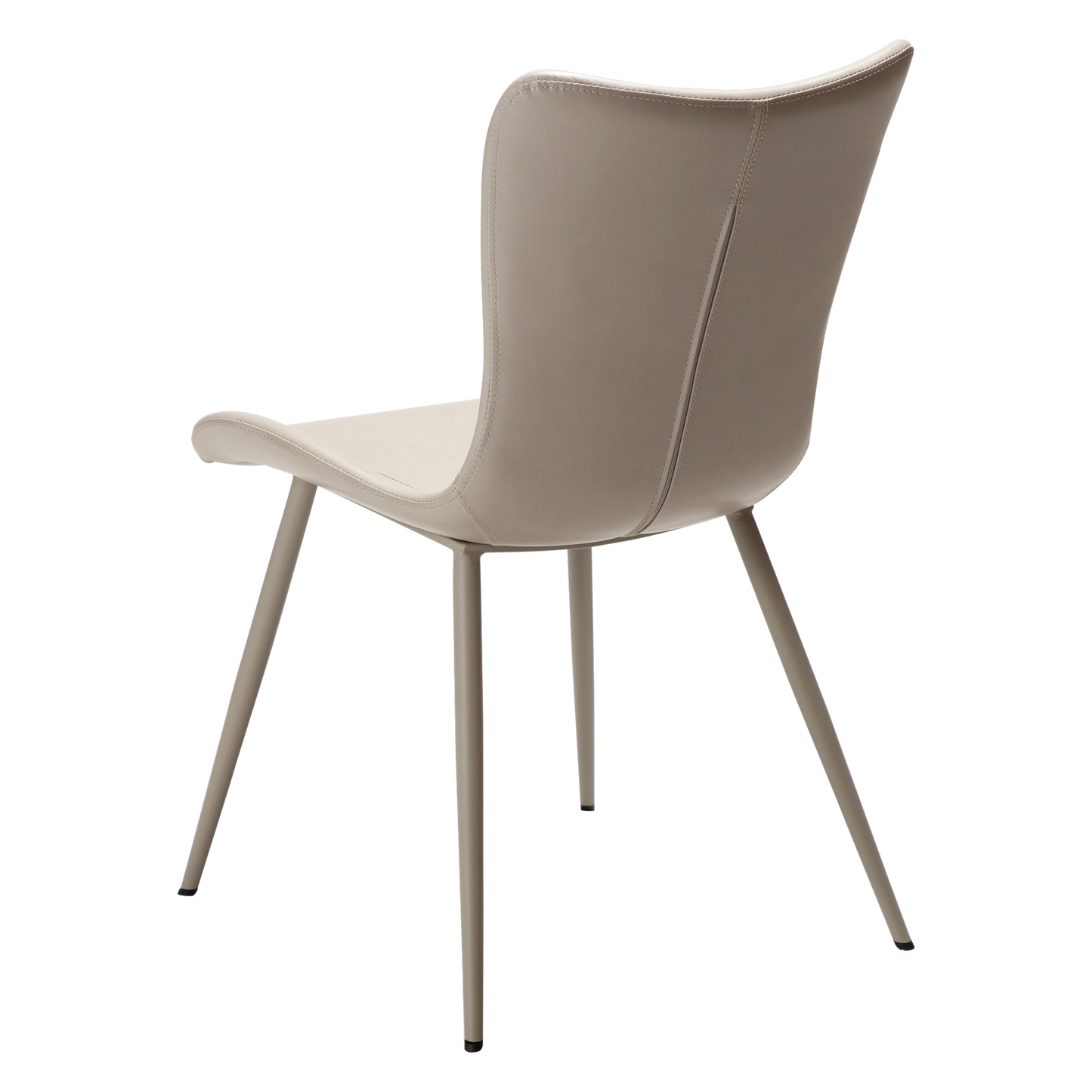 2 stk. MEDUSA Stole, lys beige kunstlæder, ben lys beige.