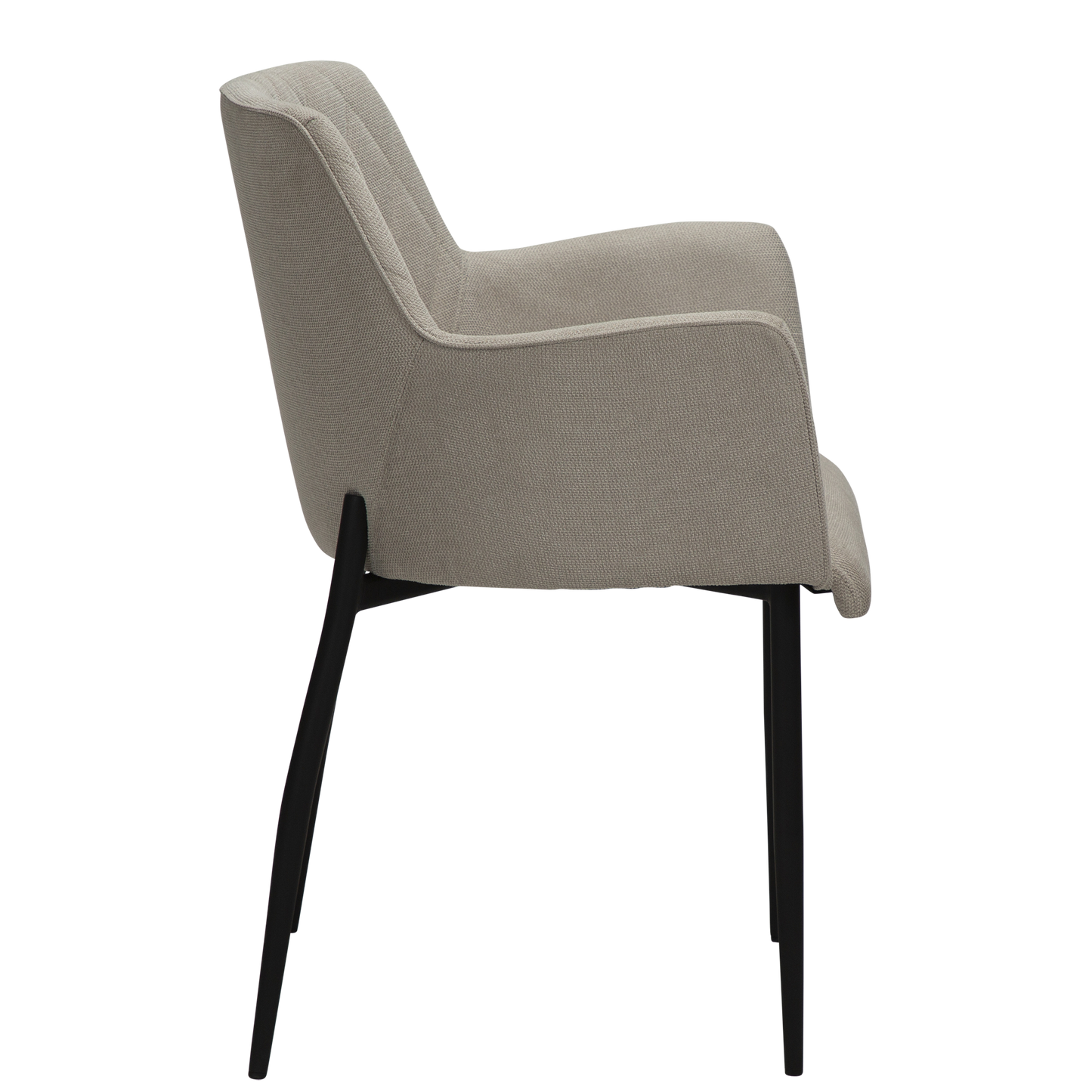 2 stk. ROMBO Stol beige, sort metal