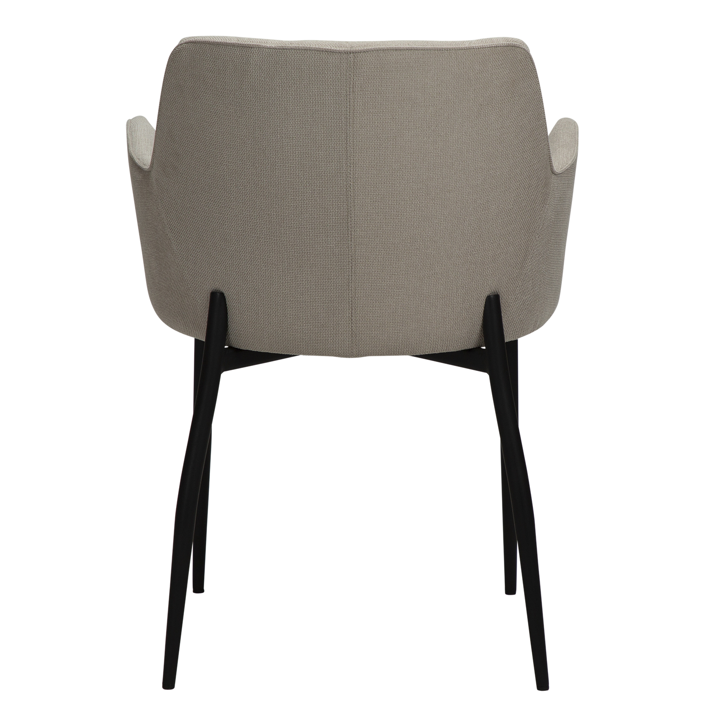 2 stk. ROMBO Stol beige, sort metal