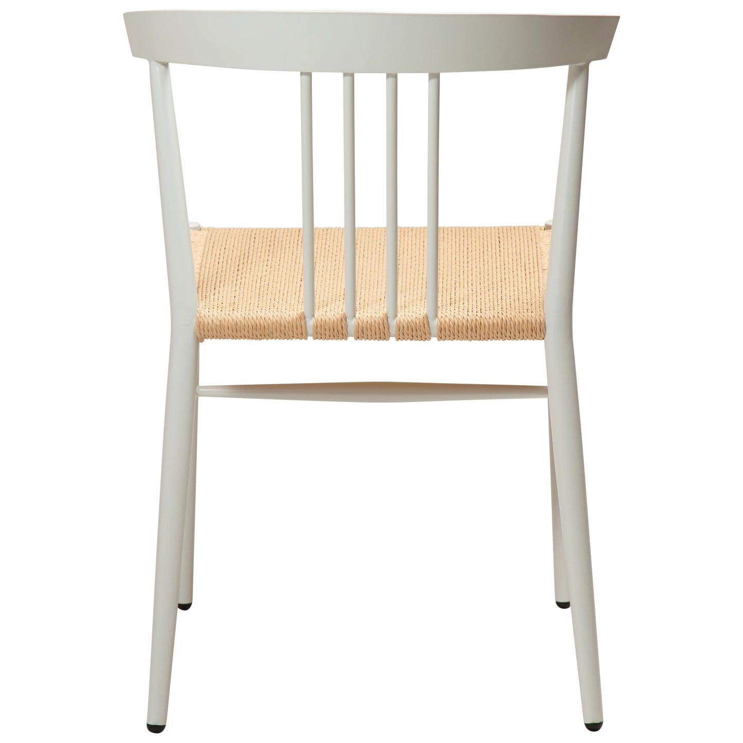 2 stk. SAVA Spisebordsstol beige snor, hvid metal