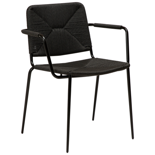 2 stk. STILETTO Stol, sort snor, sort metal.